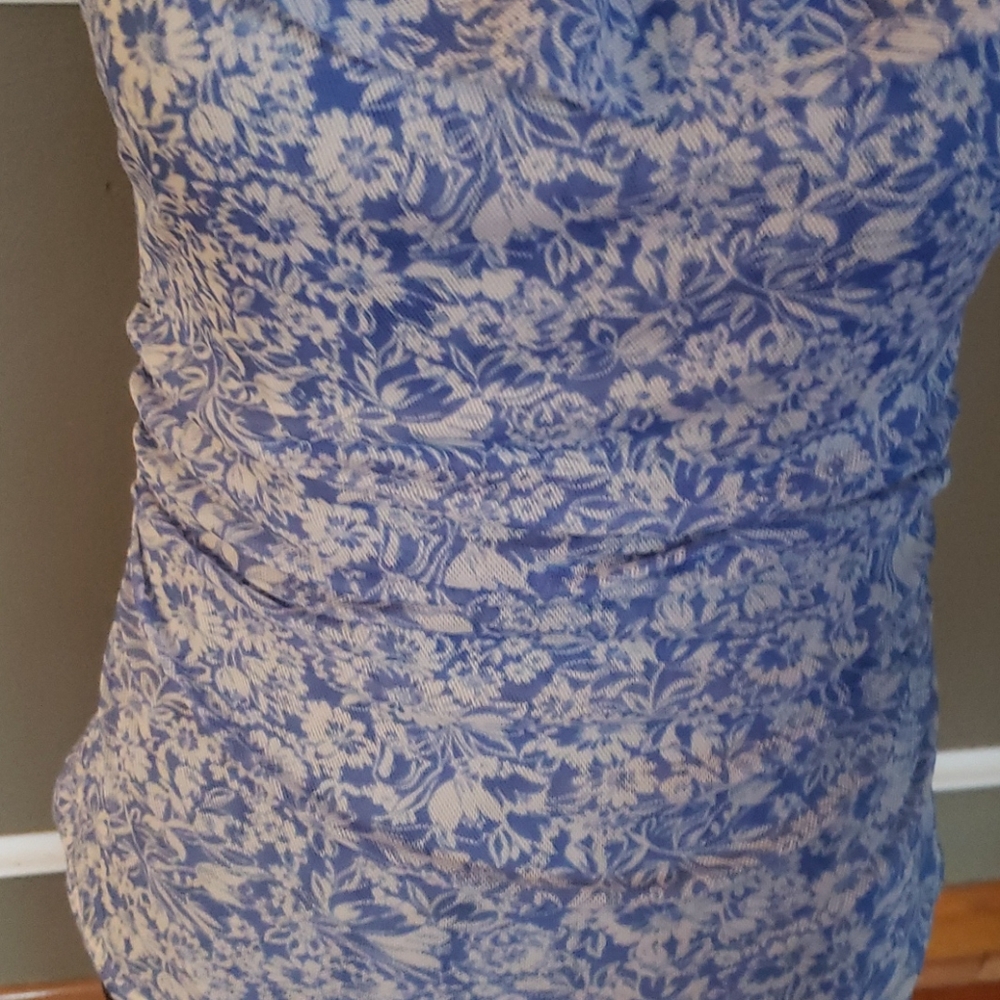 Chaps Sleeveless Ruffle Top - Picture 6 of 8